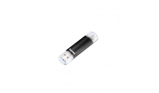 Hama Laeta Twin, 32GB USB flash drive USB Type-A / Micro-USB 3.2 Gen 1 (3.1 Gen 1) Black