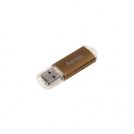 Hama 32GB Laeta USB flash drive USB Type-A 2.0 Brown, Transparent