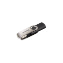 Hama 8GB Rotate USB flash drive USB Type-A 2.0 Black, Silver