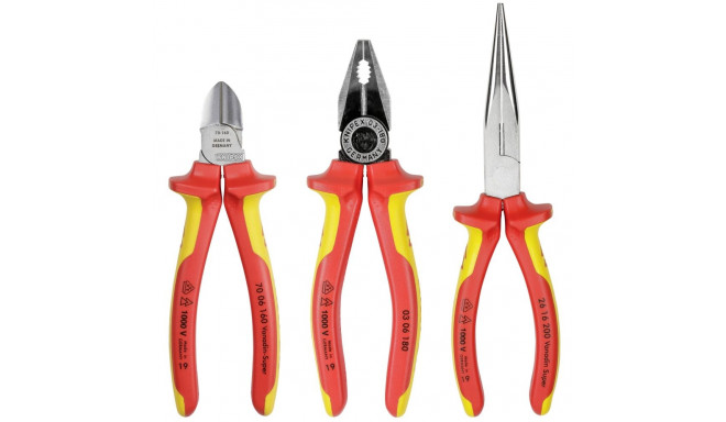 Knipex 00 20 12 mechanics tool set 3 tools