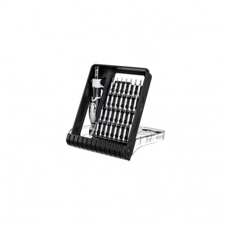 JAKEMY JM-8189A 32in1 Screwdriver with Precision Tweezers (Black)