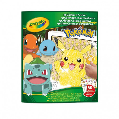 CRAYOLA POKEMON Color & Sticker Activity Set