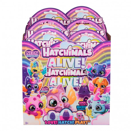 HATCHIMALS Alive Неоновая радуга в закрытой упаковке