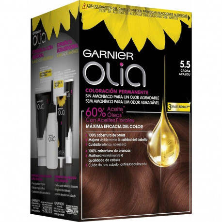 Dye No Ammonia Garnier Olia Nº 5,5 Caoba Lote Nº 5.5-Caoba (1 Unit)