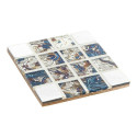Klaasialused DKD Home Decor Vaik Puit MDF (6 pcs)