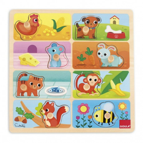 Child's Wooden Puzzle Goula My Favourite Food Wood