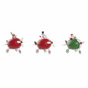 Christmas bauble DKD Home Decor Metal Reindeer (19 x 14 x 13 cm) (3 pcs)
