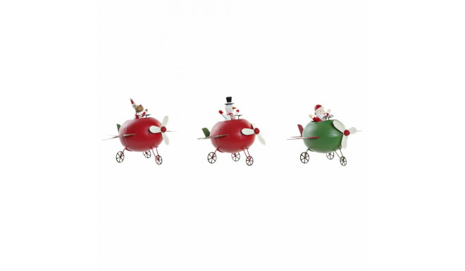 Christmas bauble DKD Home Decor Metal Reindeer (19 x 14 x 13 cm) (3 pcs)