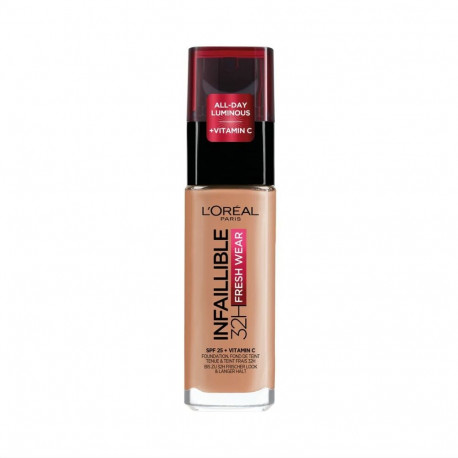Crème Make-up Base L'Oreal Make Up Infaillible Nº 300-ambre Spf 25 30 ml