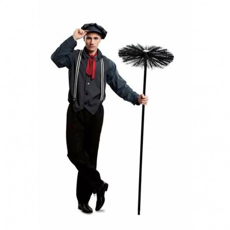 Costume for Adults My Other Me 6 Pieces Chimney brush Black - M/L