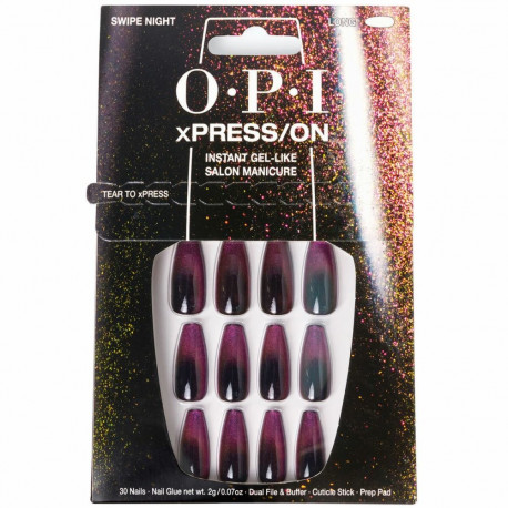 False nails Opi #Swipe Night Swipe Night 30 Pieces