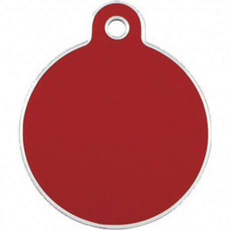 Identification plate for collar Imarc Circle Red