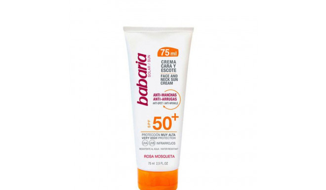 Anti-Brown Spot jumeühtlustamise päikeselosjoon Cara & Escote Babaria 8410412029889 SPF 50+ (75 ml) 