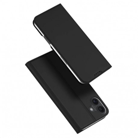 Kaitseümbris kaanega Skin Pro, Apple iPhone 16, must, Dux Ducis