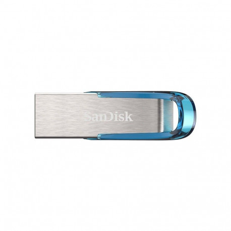 "STICK 128 GB SanDisk Ultra Flair - 3.2 Gen 1 - Blau - Silber"