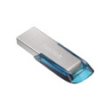 "STICK 128 GB SanDisk Ultra Flair - 3.2 Gen 1 - Blau - Silber"