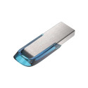 "STICK 128 GB SanDisk Ultra Flair - 3.2 Gen 1 - Blau - Silber"