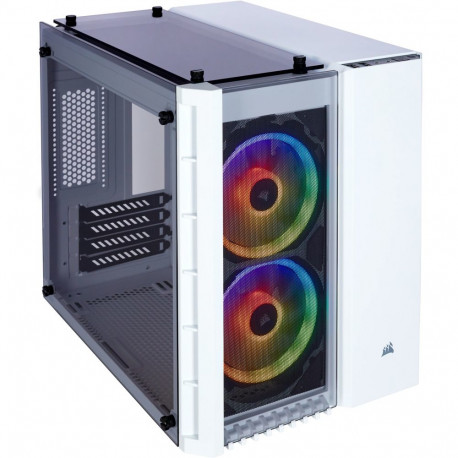 "MIDI Corsair Crystal Series 280X RGB weiß. Glasfenster"