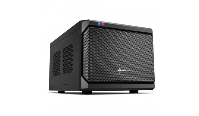 "Sharkoon QB One Schwarz - Midi/Minitower ITX. Mini-ITX 3.5 "" - PC-/Server Netzteil Kühler - USB. U