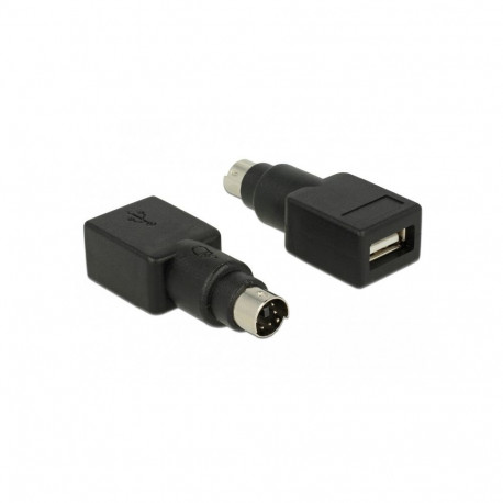 "DELOCK Adapter PS/2 Stecker > USB Typ-A Buchse"