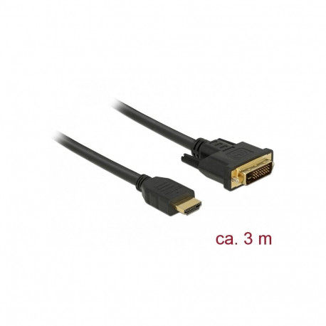 "DELOCK HDMI zu DVI 24+1 Kabel bidirektional 3 m"