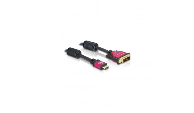 "DELOCK Kabel HDMI A/DVI - 18+1 - St/St 5.0m"
