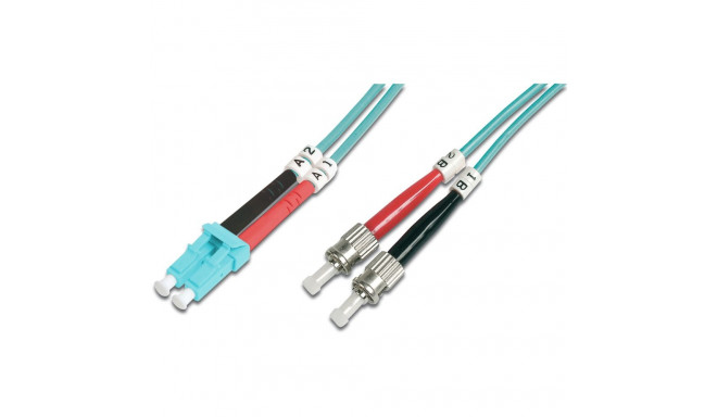 "DIGITUS LWL Patchkabel LC -> ST 5.00m Multimode Duplex OM3"