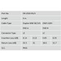 "DIGITUS LWL Patchkabel LC -> LC 5.00m Multimode Duplex OM3"