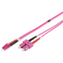 "DIGITUS LWL Patchkabel LC -> SC 5.00m Multimode Duplex OM4"