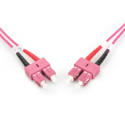 "DIGITUS LWL Patchkabel SC -> SC 2.00m Multimode Duplex OM4"