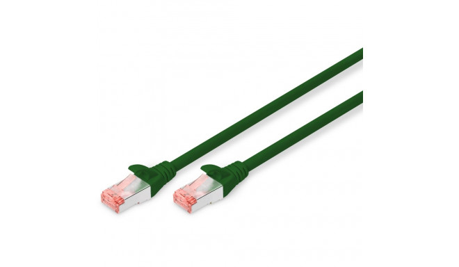 "DIGITUS Patchkabel Cat6 S/FTP 2xRJ45 10.0m grün Hebelschutz Polybeutel"