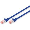"DIGITUS Patchkabel Cat6 S/FTP 2xRJ45 10.0m blau Hebelschutz Polybeutel"