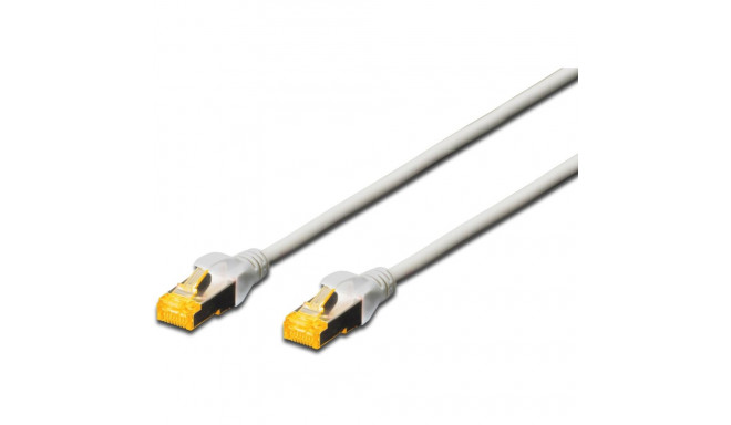 "DIGITUS Patchkabel Cat6a S/FTP 2xRJ45 10.0m grau Hebelschutz Polybeutel"
