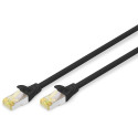 "DIGITUS Patchkabel Cat6a S/FTP 2xRJ45 3.0m schw Hebelschutz"