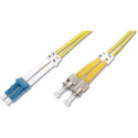 "DIGITUS LWL Patchkabel LC -> St 1.00m Singlemode Duplex OS2"