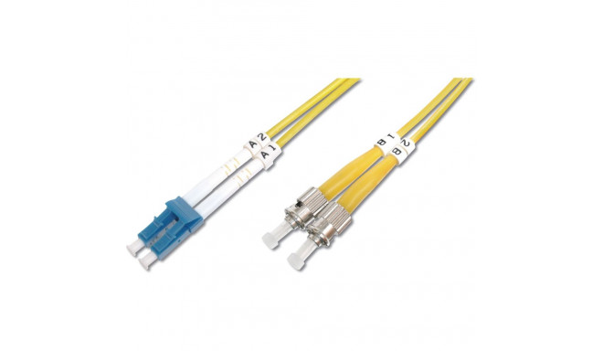 "DIGITUS LWL Patchkabel LC -> ST 3.00m Singlemode Duplex OS2"