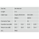 "DIGITUS LWL Patchkabel SC -> SC 3.00m Singlemode Duplex OS2"