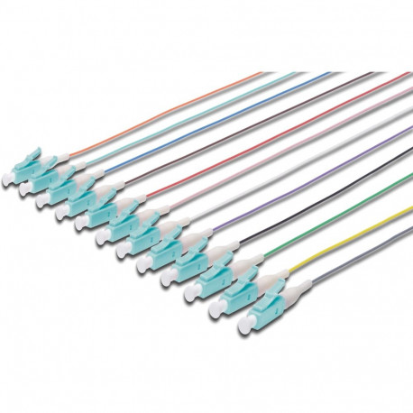 "DIGITUS LWL Pigtails LC simplex OM3 12Stk 2.00m"