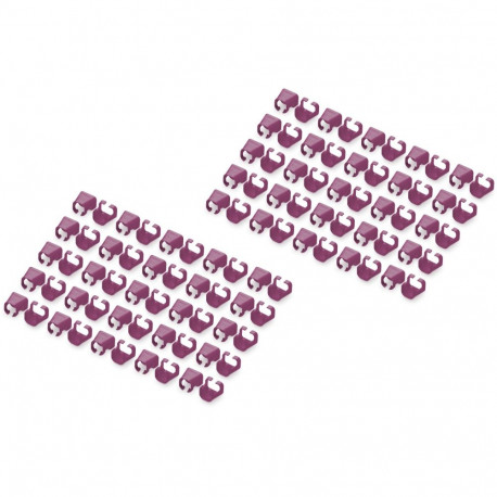 "DIGITUS Farbclips für Patchkabel 100Stk. Magenta"