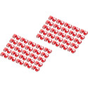 "DIGITUS Farbclips für Patchkabel RJ45 100 Stück rot"