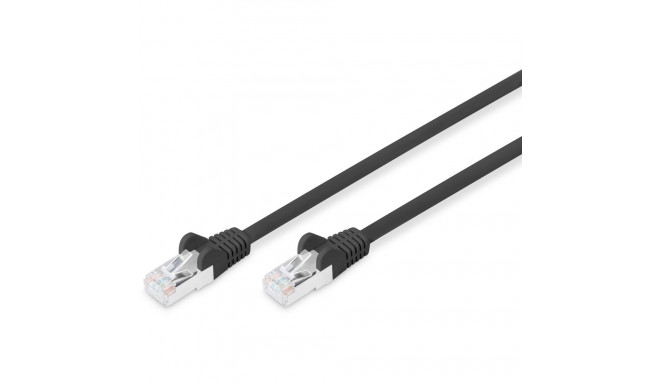 "DIGITUS Patchkabel CAT6 S/FTP 2xRJ45 3.0m schwarz AWG27/7"