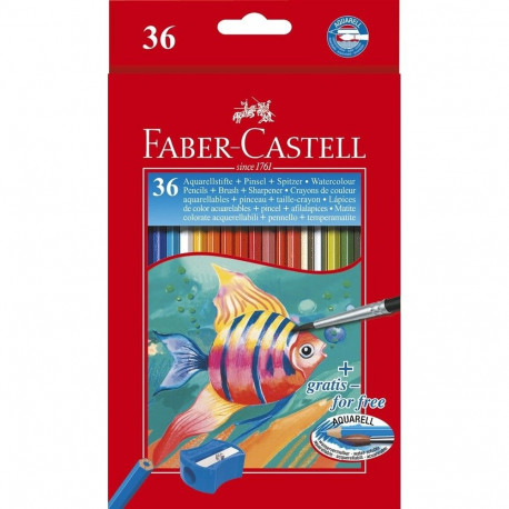 "FABER-CASTELL Buntstift Kinder Aquarell 36erKartonetui"