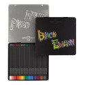 "FABER-CASTELL Buntstifte Black Edition 24er Metalletui"