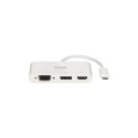 "USB-C HUB 3Port D-Link DUB-V310 DisplayPort HDMI VGA 4K passiv White"