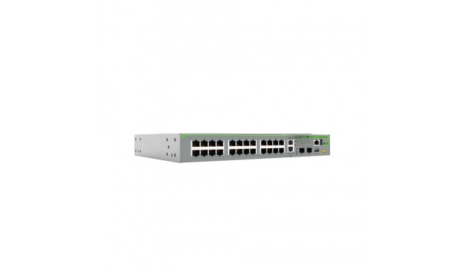 "ALLIEDL3 Stackable Switch 24x 10/100/1000-T 2x 1/2.5/5/10G-T 2x SFP+ Ports and a single fixed PSU E