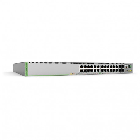 "ALLIED L3 Stackable Switch 20x 10/100/1000-T PoE+ 4x 100M/1G/2.5G/5G-T PoE+ 4x SFP+ Ports single fi