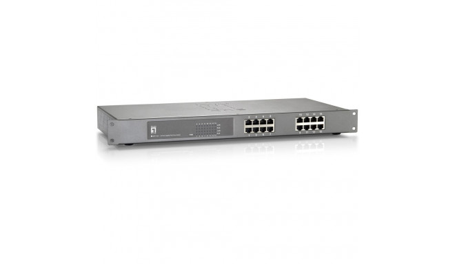 "Switch 16x GE GEP-1621W250 19"" 16xPoE+"