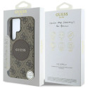 Guess 4G Round Patch Classic Logo MagSafe Case for Samsung Galaxy S25 Ultra Brown