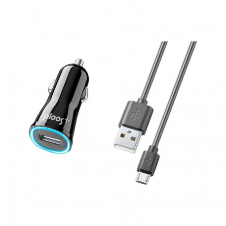 Autolaadija Ploos USB-A 10W + Micro-USB kaabel