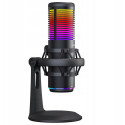 Rampage Bemol mängu-/podcasti mikrofon RGB USB-C must